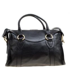 Marc Jacobs Black Leather Wellington Fulton Top Handle Bag For Women 14 Marc Jacobs Black Leather Wellington Fulton Top Handle Bag For Women -Marc Jacobs shop luxury women marc jacobs used handbags p167631 006