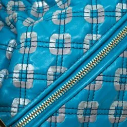 Marc Jacobs Blue Quilted Leather Robert Leslie Stam Top Handle Bag For Women 15 Marc Jacobs Blue Quilted Leather Robert Leslie Stam Top Handle Bag For Women -Marc Jacobs shop luxury women marc jacobs used handbags p180528 007