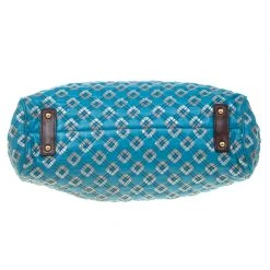 Marc Jacobs Blue Quilted Leather Robert Leslie Stam Top Handle Bag For Women 16 Marc Jacobs Blue Quilted Leather Robert Leslie Stam Top Handle Bag For Women -Marc Jacobs shop luxury women marc jacobs used handbags p180528 010
