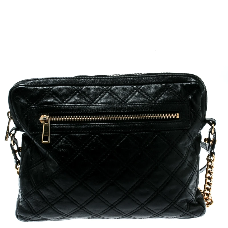 Marc Jacobs Black Quilted Leather IPad Chain Crossbody Bag For Women 4 Marc Jacobs Black Quilted Leather IPad Chain Crossbody Bag For Women - Image 4