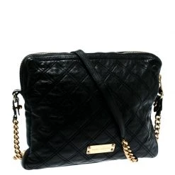 Marc Jacobs Black Quilted Leather IPad Chain Crossbody Bag For Women 13 Marc Jacobs Black Quilted Leather IPad Chain Crossbody Bag For Women -Marc Jacobs shop luxury women marc jacobs used handbags p181305 007