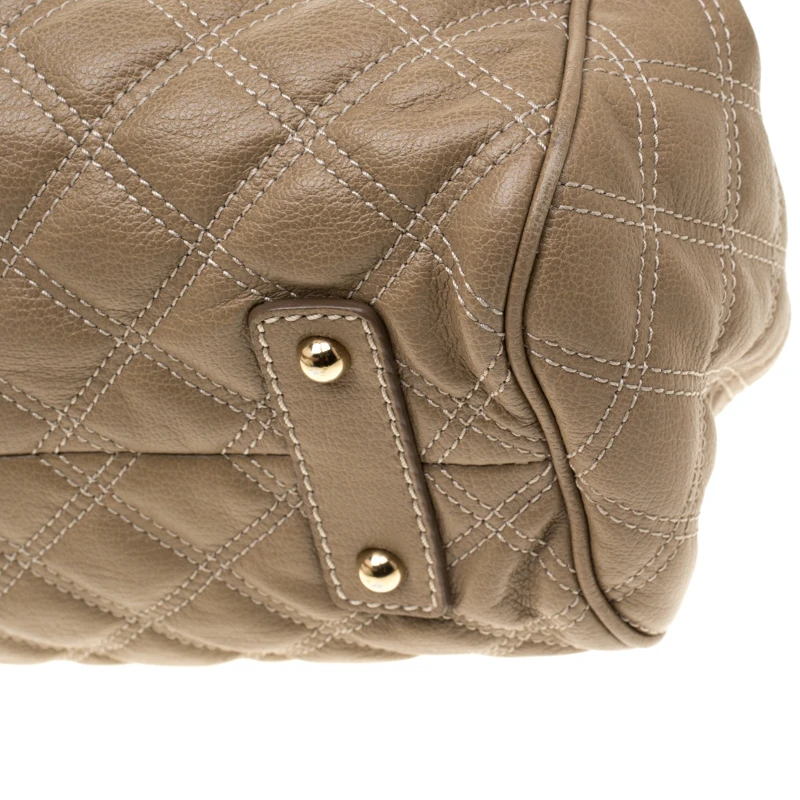 Marc Jacobs Light Brown Quilted Leather Stam Shoulder Bag For Women 11 Marc Jacobs Light Brown Quilted Leather Stam Shoulder Bag For Women - Image 11