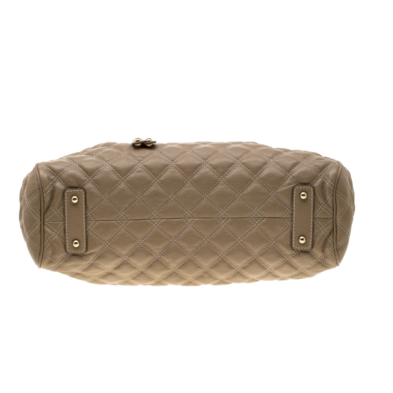 Marc Jacobs Light Brown Quilted Leather Stam Shoulder Bag For Women 6 Marc Jacobs Light Brown Quilted Leather Stam Shoulder Bag For Women - Image 6