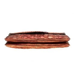 Marc Jacobs Red/Gold Snakeskin Flap Shoulder Bag For Women -Marc Jacobs shop luxury women marc jacobs used handbags p204865 013