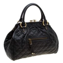 Marc Jacobs Black Quilted Leather Stam Shoulder Bag For Women 13 Marc Jacobs Black Quilted Leather Stam Shoulder Bag For Women -Marc Jacobs shop luxury women marc jacobs used handbags p206085 007