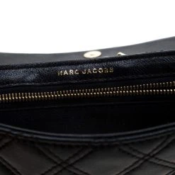Marc Jacobs Black Quilted Leather Small Single Shoulder Bag For Women 18 Marc Jacobs Black Quilted Leather Small Single Shoulder Bag For Women -Marc Jacobs shop luxury women marc jacobs used handbags p208592 003