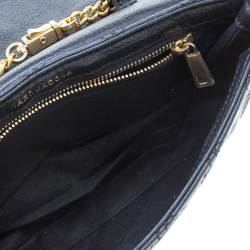 Marc Jacobs Black Quilted Leather Small Single Shoulder Bag For Women 7 Marc Jacobs Black Quilted Leather Small Single Shoulder Bag For Women - Image 7