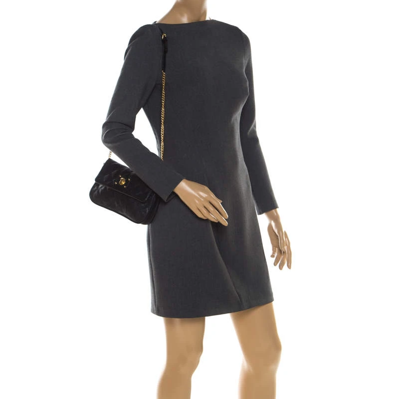 Marc Jacobs Black Quilted Leather Small Single Shoulder Bag For Women 2 Marc Jacobs Black Quilted Leather Small Single Shoulder Bag For Women - Image 2