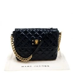 Marc Jacobs Marc Jacob Navy Blue Patent Leather Quilted Flap Bag For Women 19 Marc Jacobs Marc Jacob Navy Blue Patent Leather Quilted Flap Bag For Women -Marc Jacobs shop luxury women marc jacobs used handbags p209137 005