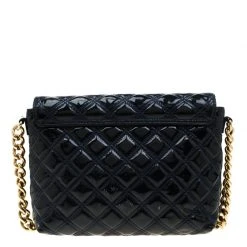 Marc Jacobs Marc Jacob Navy Blue Patent Leather Quilted Flap Bag For Women 14 Marc Jacobs Marc Jacob Navy Blue Patent Leather Quilted Flap Bag For Women -Marc Jacobs shop luxury women marc jacobs used handbags p209137 006