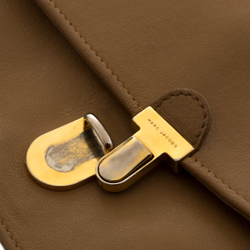 Marc Jacobs Tan Leather Crossbody Bag For Women 8 Marc Jacobs Tan Leather Crossbody Bag For Women - Image 8