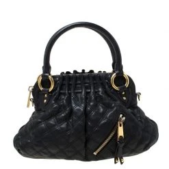 Marc Jacobs Black Quilted Leather Small Cecilia Satchel For Women