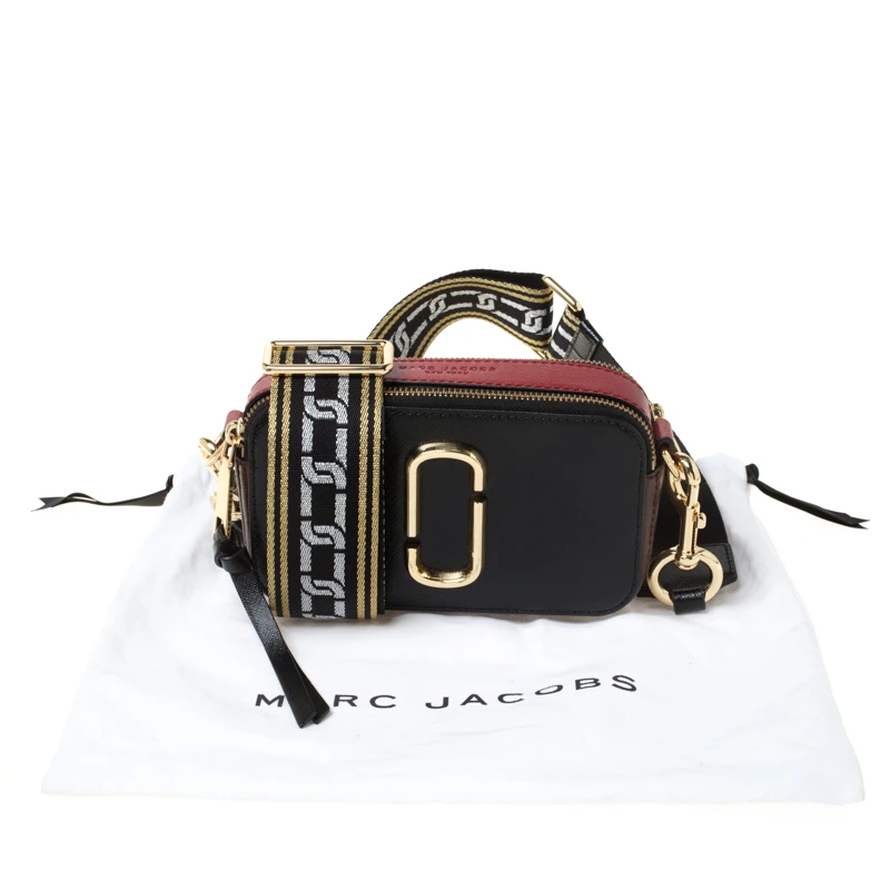 Marc Jacobs Black/Red Leather Snapshot Camera Crossbody Bag For Women 9 Marc Jacobs Black/Red Leather Snapshot Camera Crossbody Bag For Women - Image 9
