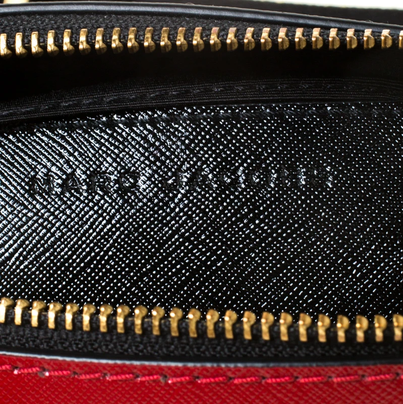 Marc Jacobs Black/Red Leather Snapshot Camera Crossbody Bag For Women 8 Marc Jacobs Black/Red Leather Snapshot Camera Crossbody Bag For Women - Image 8