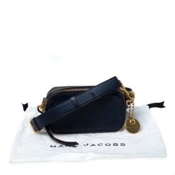 Marc Jacobs Navy Blue Leather Double Zip Crossbody Bag For Women -Marc Jacobs shop luxury women marc jacobs used handbags p229584 005