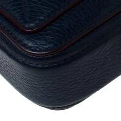 Marc Jacobs Navy Blue Leather Double Zip Crossbody Bag For Women -Marc Jacobs shop luxury women marc jacobs used handbags p229584 012