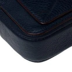 Marc Jacobs Navy Blue Leather Double Zip Crossbody Bag For Women -Marc Jacobs shop luxury women marc jacobs used handbags p229584 013