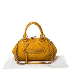 Marc Jacobs Yellow Quilted Leather Stam Shoulder Bag For Women 22 Marc Jacobs Yellow Quilted Leather Stam Shoulder Bag For Women -Marc Jacobs shop luxury women marc jacobs used handbags p233283 001