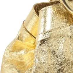 Marc Jacobs Metallic Gold Crackled Leather Tote For Women -Marc Jacobs shop luxury women marc jacobs used handbags p23525 008