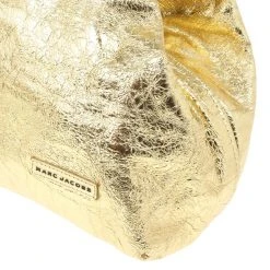 Marc Jacobs Metallic Gold Crackled Leather Tote For Women -Marc Jacobs shop luxury women marc jacobs used handbags p23525 009