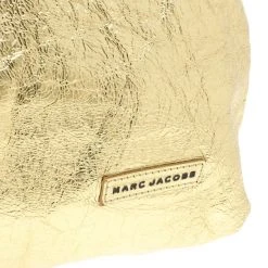 Marc Jacobs Metallic Gold Crackled Leather Tote For Women -Marc Jacobs shop luxury women marc jacobs used handbags p23525 015