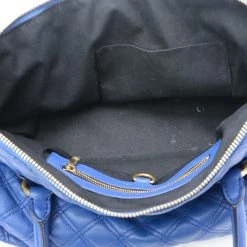 Marc Jacobs Blue Quilted Leather Bruna Tote For Women -Marc Jacobs shop luxury women marc jacobs used handbags p23850 0011