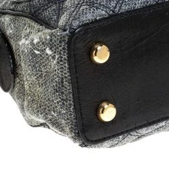 Marc Jacobs Black/Blue Quilted Leather Venetia Satchel For Women 20 Marc Jacobs Black/Blue Quilted Leather Venetia Satchel For Women -Marc Jacobs shop luxury women marc jacobs used handbags p238948 006