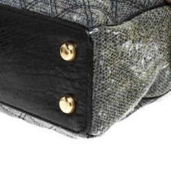 Marc Jacobs Black/Blue Quilted Leather Venetia Satchel For Women 21 Marc Jacobs Black/Blue Quilted Leather Venetia Satchel For Women -Marc Jacobs shop luxury women marc jacobs used handbags p238948 007