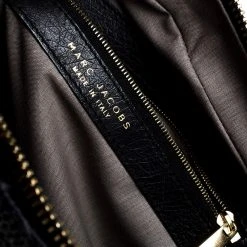 Marc Jacobs Black/Blue Quilted Leather Venetia Satchel For Women 18 Marc Jacobs Black/Blue Quilted Leather Venetia Satchel For Women -Marc Jacobs shop luxury women marc jacobs used handbags p238948 009