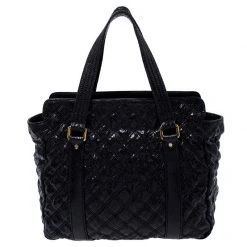 Marc Jacobs Black Quilted Snakeskin Embossed Coated Canvas Tote For Women 14 Marc Jacobs Black Quilted Snakeskin Embossed Coated Canvas Tote For Women -Marc Jacobs shop luxury women marc jacobs used handbags p243209 002