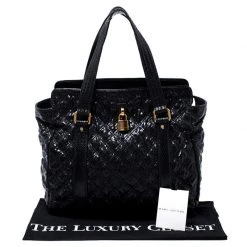 Marc Jacobs Black Quilted Snakeskin Embossed Coated Canvas Tote For Women 19 Marc Jacobs Black Quilted Snakeskin Embossed Coated Canvas Tote For Women -Marc Jacobs shop luxury women marc jacobs used handbags p243209 003