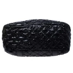 Marc Jacobs Black Quilted Snakeskin Embossed Coated Canvas Tote For Women 16 Marc Jacobs Black Quilted Snakeskin Embossed Coated Canvas Tote For Women -Marc Jacobs shop luxury women marc jacobs used handbags p243209 004