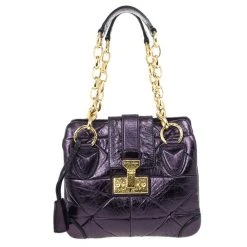 Marc Jacobs Mariah Mettalic Bag For Women