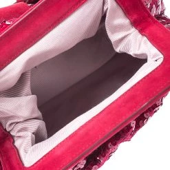 Marc Jacobs Red Sequins Embellished Canvas And Suede Frog Frame Shoulder Bag For Women 18 Marc Jacobs Red Sequins Embellished Canvas And Suede Frog Frame Shoulder Bag For Women -Marc Jacobs shop luxury women marc jacobs used handbags p247337 002