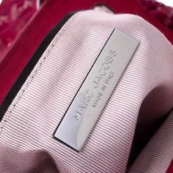 Marc Jacobs Red Sequins Embellished Canvas And Suede Frog Frame Shoulder Bag For Women 19 Marc Jacobs Red Sequins Embellished Canvas And Suede Frog Frame Shoulder Bag For Women -Marc Jacobs shop luxury women marc jacobs used handbags p247337 012