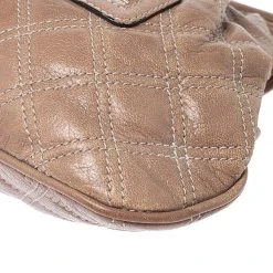 Marc Jacobs Beige Quilted Leather Little Stam Shoulder Bag For Women -Marc Jacobs shop luxury women marc jacobs used handbags p248578 007