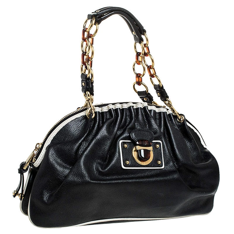 Marc Jacobs Black Leather Capra Satchel For Women 3 Marc Jacobs Black Leather Capra Satchel For Women - Image 3