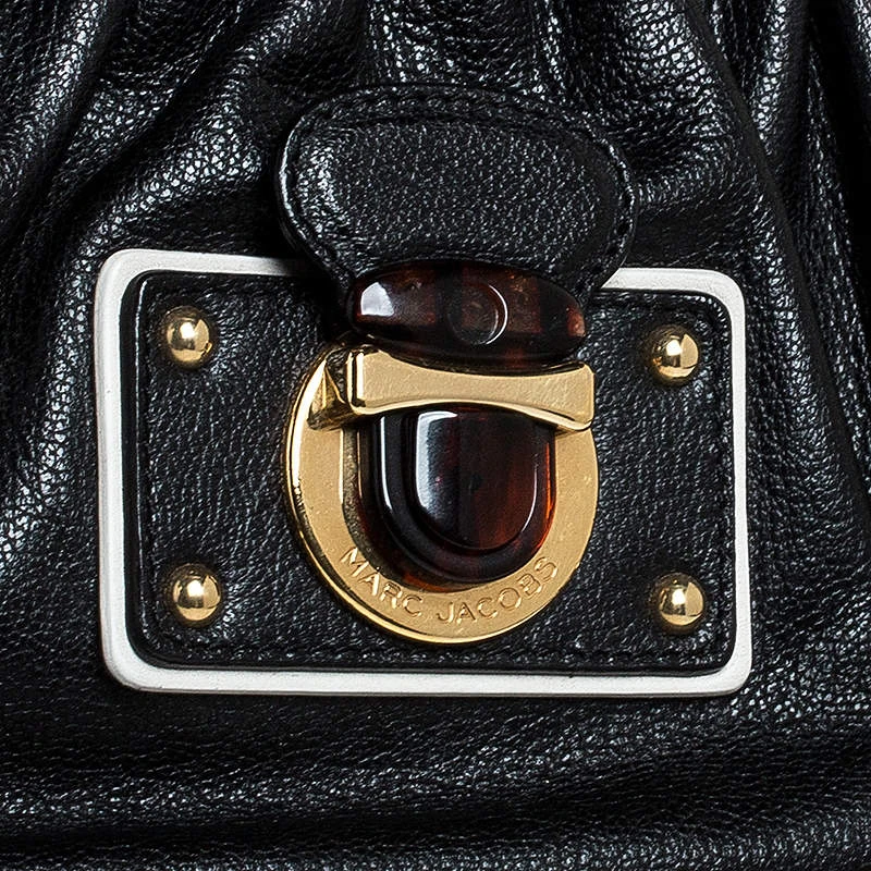 Marc Jacobs Black Leather Capra Satchel For Women 5 Marc Jacobs Black Leather Capra Satchel For Women - Image 5