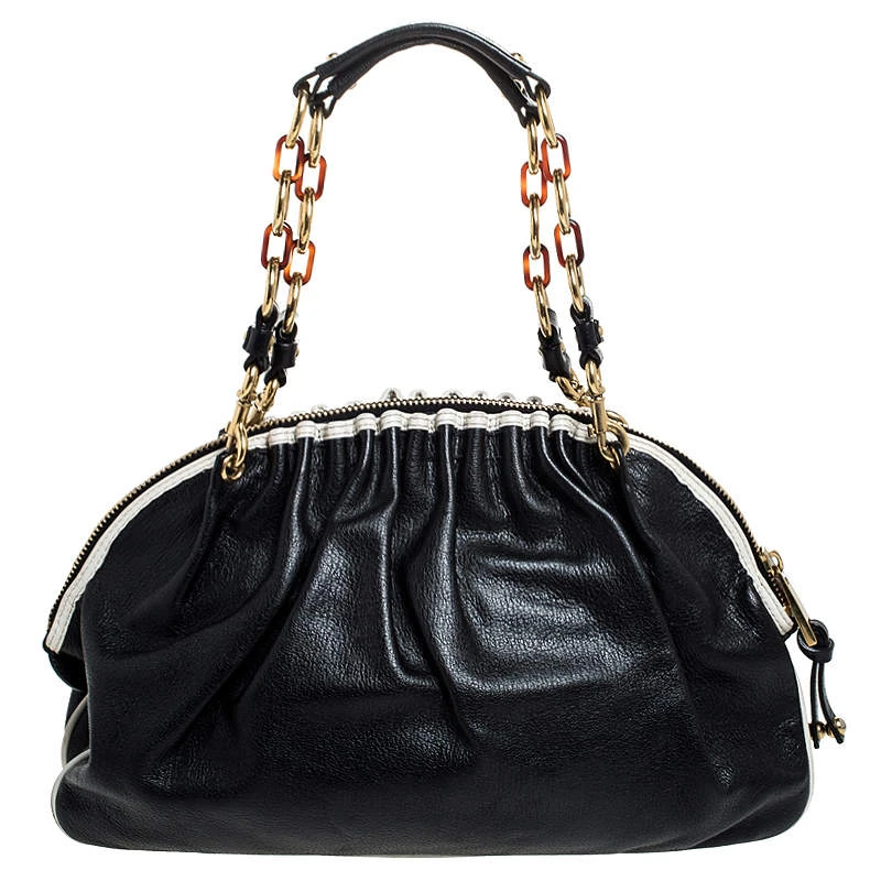 Marc Jacobs Black Leather Capra Satchel For Women 4 Marc Jacobs Black Leather Capra Satchel For Women - Image 4