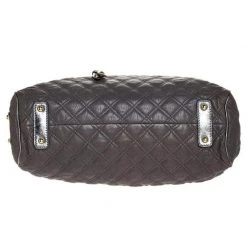 Marc Jacobs Grey/Silver Quilted Leather Stam Shoulder Bag For Women -Marc Jacobs shop luxury women marc jacobs used handbags p252405 007