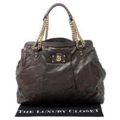 Marc Jacobs Khaki Mix Quilted Leather Classic East-West Tote For Women 35 Marc Jacobs Khaki Mix Quilted Leather Classic East-West Tote For Women -Marc Jacobs shop luxury women marc jacobs used handbags p253540 005