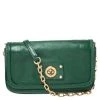 Marc Jacobs Green Leather Turnlock Crossbody Bag For Women