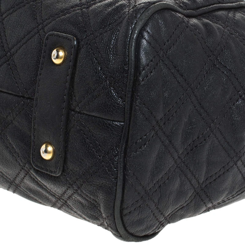 Marc Jacobs Black Quilted Leather Mini Stam Satchel For Women 11 Marc Jacobs Black Quilted Leather Mini Stam Satchel For Women - Image 11