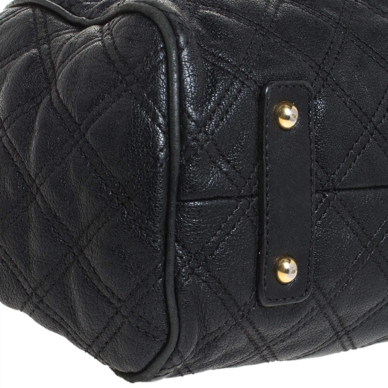 Marc Jacobs Black Quilted Leather Mini Stam Satchel For Women 10 Marc Jacobs Black Quilted Leather Mini Stam Satchel For Women - Image 10