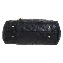 Marc Jacobs Black Quilted Leather Mini Stam Satchel For Women 16 Marc Jacobs Black Quilted Leather Mini Stam Satchel For Women -Marc Jacobs shop luxury women marc jacobs used handbags p258866 004
