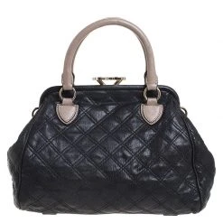 Marc Jacobs Black Quilted Leather Mini Stam Satchel For Women 14 Marc Jacobs Black Quilted Leather Mini Stam Satchel For Women -Marc Jacobs shop luxury women marc jacobs used handbags p258866 005