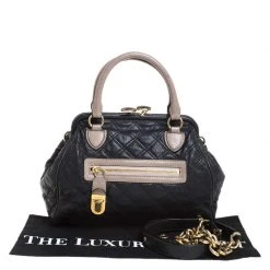 Marc Jacobs Black Quilted Leather Mini Stam Satchel For Women 19 Marc Jacobs Black Quilted Leather Mini Stam Satchel For Women -Marc Jacobs shop luxury women marc jacobs used handbags p258866 009