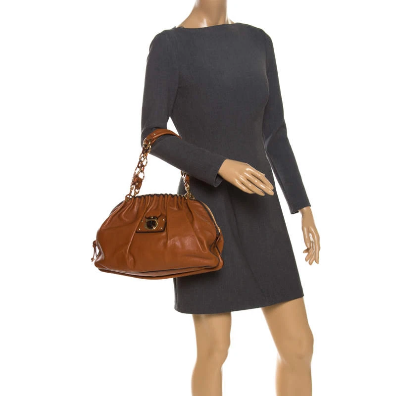 Marc Jacobs Tan Leather Capra Satchel For Women 2 Marc Jacobs Tan Leather Capra Satchel For Women - Image 2