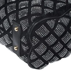 Marc Jacobs Black Crystal Embellished Quilted Leather Stam Satchel For Women -Marc Jacobs shop luxury women marc jacobs used handbags p262691 008