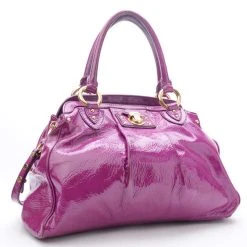 Marc Jacobs Alyona Purple Patent Leather Satchel For Women -Marc Jacobs shop luxury women marc jacobs used handbags p26451 0003